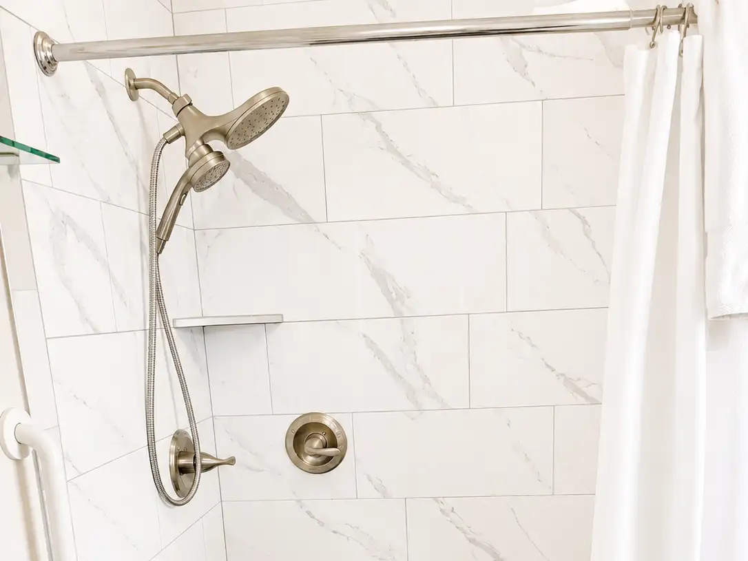 Tile shower stall